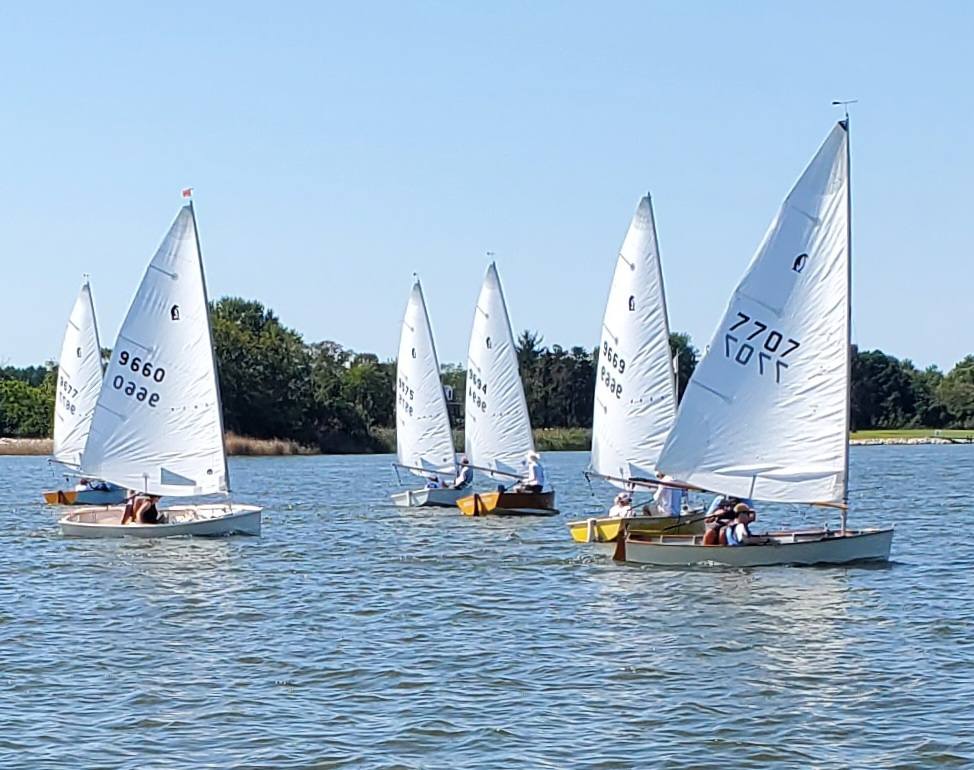 Several sailboats on a lake AI-generated content may be incorrect.