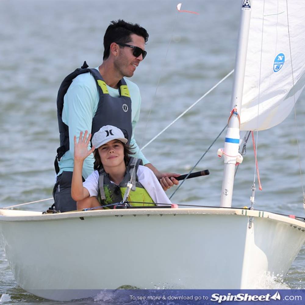 Will and Dixon Sheils in their first Penguin regatta.